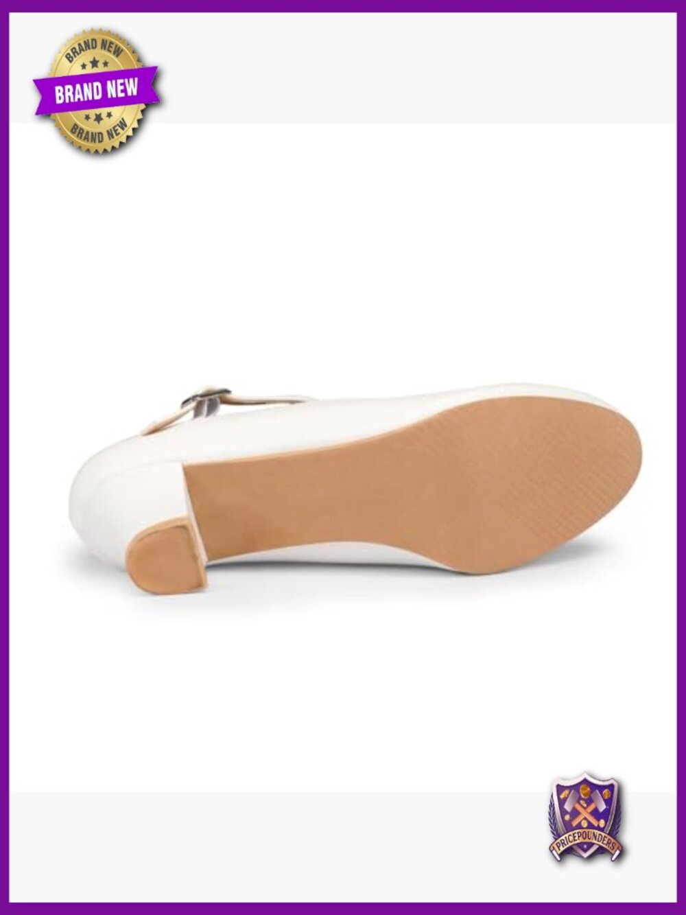 Women's Character Dance Shoes with Adjustable Ankle Strap - Picture 6 of 7